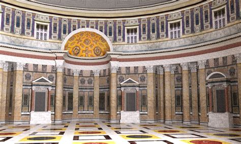 Pantheon with Interior - 3D Model by dazinbane