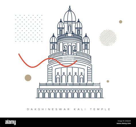 At dakshineswar kali temple Stock Vector Images - Alamy