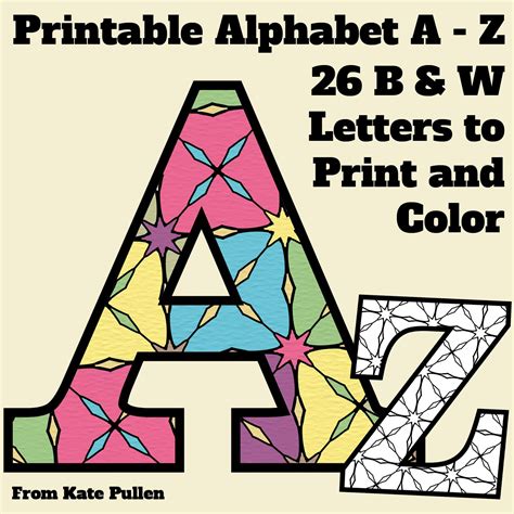 Cut Out Alphabet Letter Templates