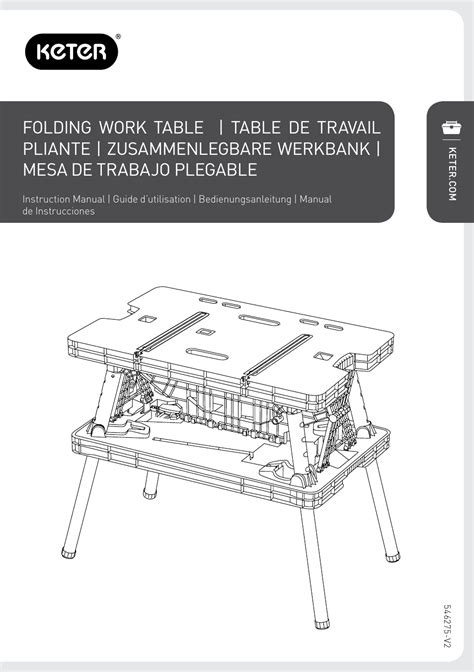 Keter Folding Work Table EX User Manual | 20 pages | Original mode ...