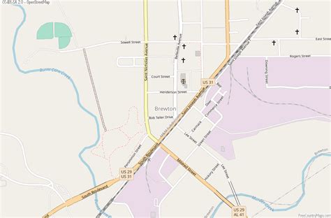 Brewton Map United States Latitude & Longitude: Free Maps