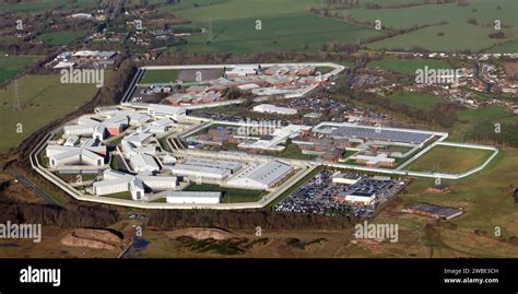 aerial view of HMP Featherstone & HM Prison Brinsford & HMP Oakwood ...