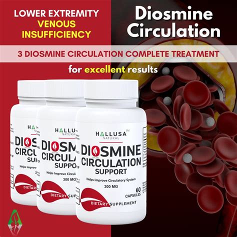 DIOSMIN 600 Mg Circulation & Vein Varicose Veins in Legs HALLOSMIN 60 ...