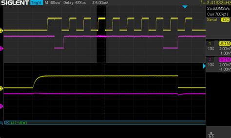 Internal pull-up resistors are insufficient for I2C