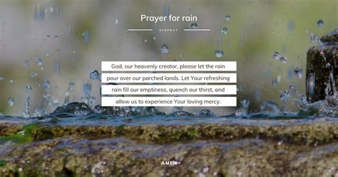 Prayer for rain – AvePray