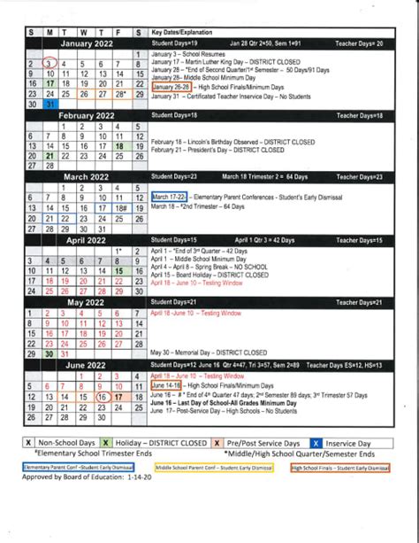 Foothill Calendar 2022 - March Calendar 2022