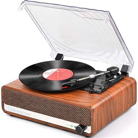 Vinyl Record Player with Upgraded Speakers Needle Pressure Adjustment,Vintage Turntable for ...