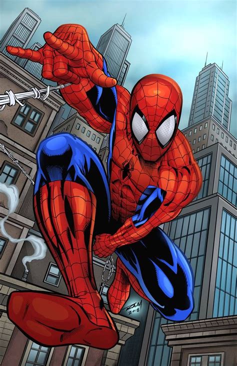 Spidey in Action - Colored Version by robertmarzullo | Spiderman comic art, Marvel spiderman art ...