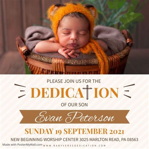 Baby dedication invitation – Artofit