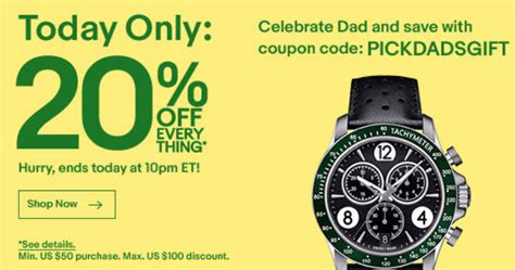 eBay Canada Coupon Offers 20% Off Sitewide Father’s Day Sale, Today Only | iPhone in Canada Blog