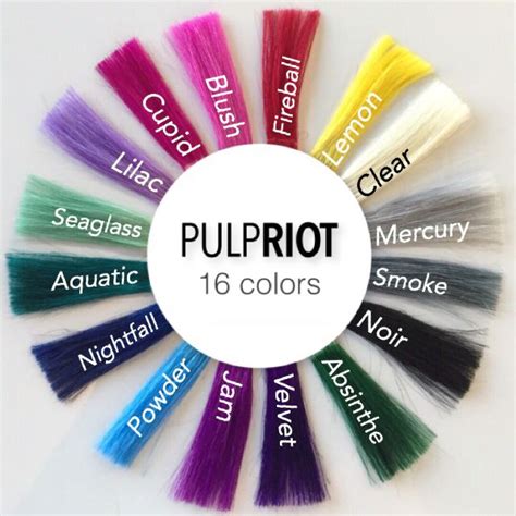 Image result for pulp riot formulas | Hair | Pulp riot hair color, Vivid hair color, Pulp riot hair