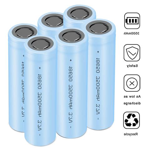 3500mAh Rechargeable 18650 Battery 3.7V Li-ion Batteries