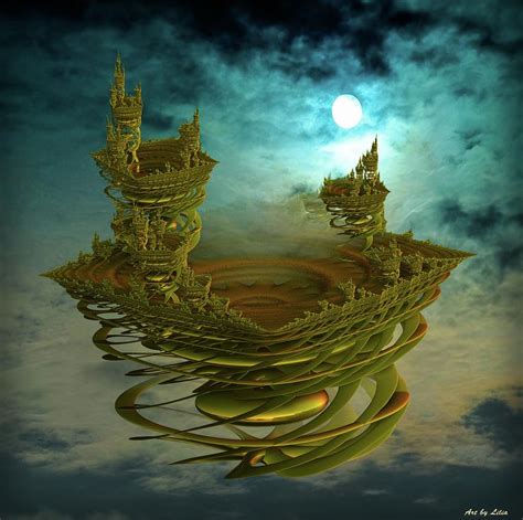 Castle In The Sky Digital Art by Lilia D