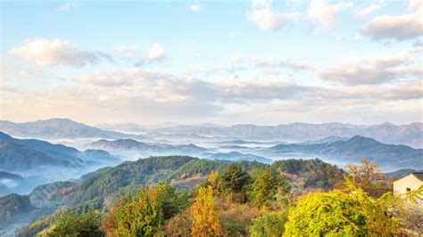 Landscape Mountain Fall Character Peak Sunflower Powerpoint Background ...