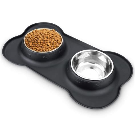 AsFrost Dog Food Bowls Stainless Steel Pet Bowls & Dog Water Bowls with ...