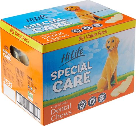 Amazon.com : HILIFE Special Care Daily Dental Dog Chews Original, 1kg Bulk Box : Pet Supplies