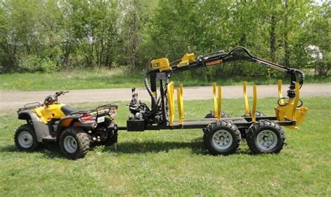 Hakmet ATV Log Loader & Trailer from Hakmet | Atv, Atv implements, Atv attachments