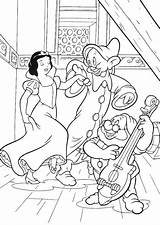 Snow White Princess Simpleton Coloring Page sketch template