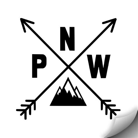 PNW Compass Decal | Custom vinyl decal, Vinyl decals, Pnw tattoo