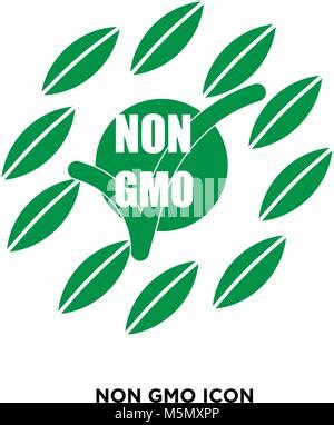 non gmo logo vector isolated on white background for your web, mobile and app design Stock ...