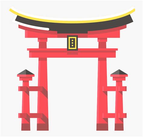 Clip Art Shrine Clipart - Japanese Shrine Gate Png , Free Transparent Clipart - ClipartKey