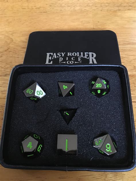 Review: Easy Roller Dice Company Serpent's Blood and Legendary Copper Metal RPG Dice Sets ...