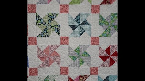 Double Pinwheel Quilt with Foundation Paper Piecing - YouTube