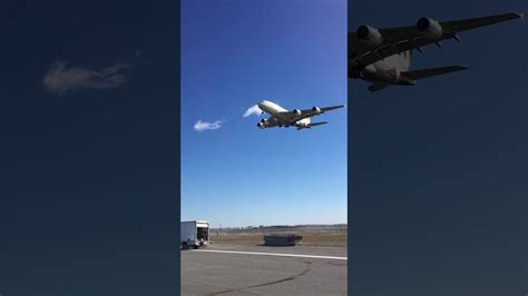 A380 Landing at JFK from Runway 4R/22L - YouTube