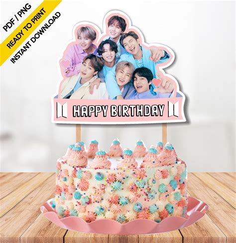 Bts Cake Topper Printable