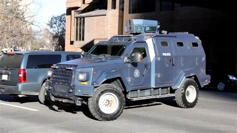 Calgary Police SWAT Suburban / Armoured Truck - YouTube