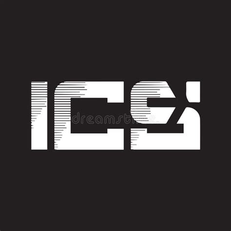 Ics Letter Logo Design on Black Background.ics Creative Initials Letter Logo Concept Stock ...