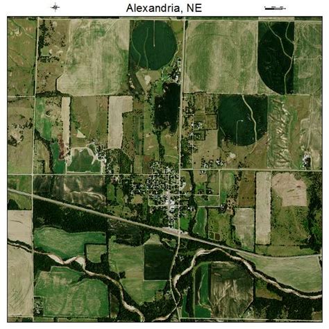 Aerial Photography Map of Alexandria, NE Nebraska