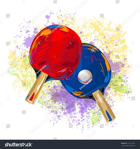 Table Tennis Stock Vector (Royalty Free) 235167781 | Shutterstock