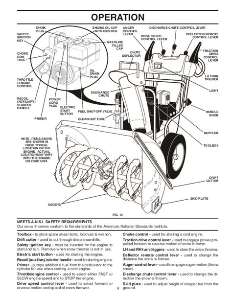 Husqvarna 10530SBE Snow Blower Owners Manual, 2006,2007,2008