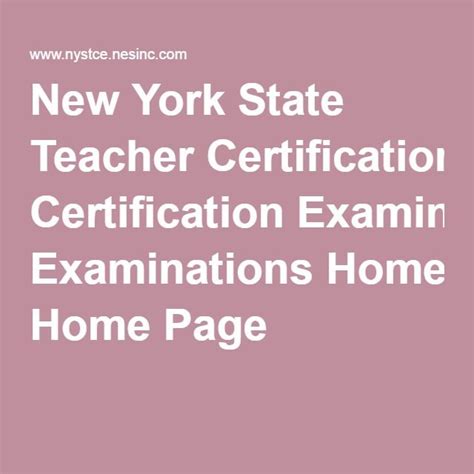 New York State Teacher Certification Examinations Home Page | Teacher ...