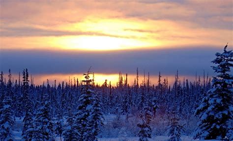 Alaska sunset on a cold winter day | Now is when the bottom … | Flickr