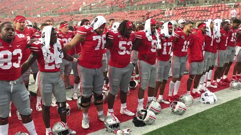 Ohio State football team sings Carmen Ohio after defeating Miami (OH ...