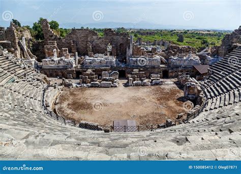 Old Ruins of the City of Side Turkey Stock Photo - Image of historical ...