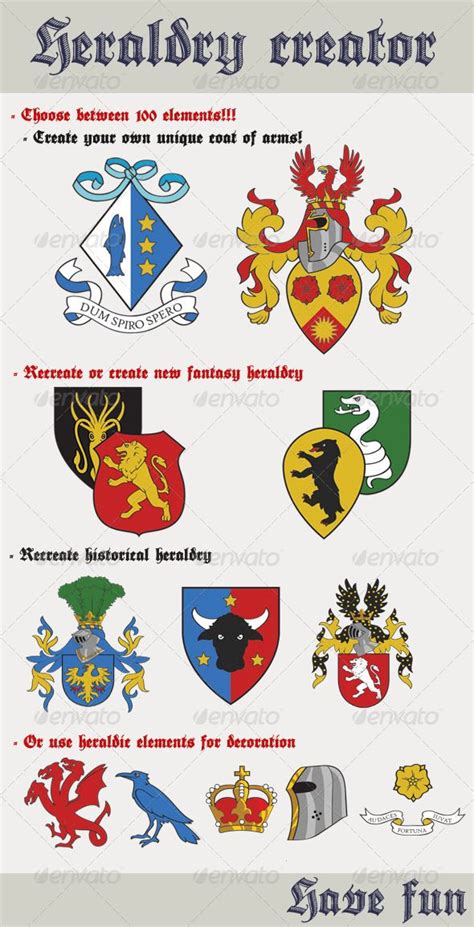 Heraldry Creator | Heraldry design, Heraldry, Family crest template