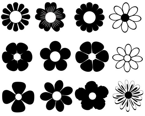 Daisy Svg Daisy Silhouette Daisy Svg Bundle Daisy Clipart - Etsy