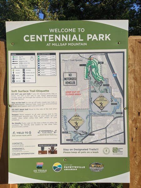 Centennial Park Trail Map