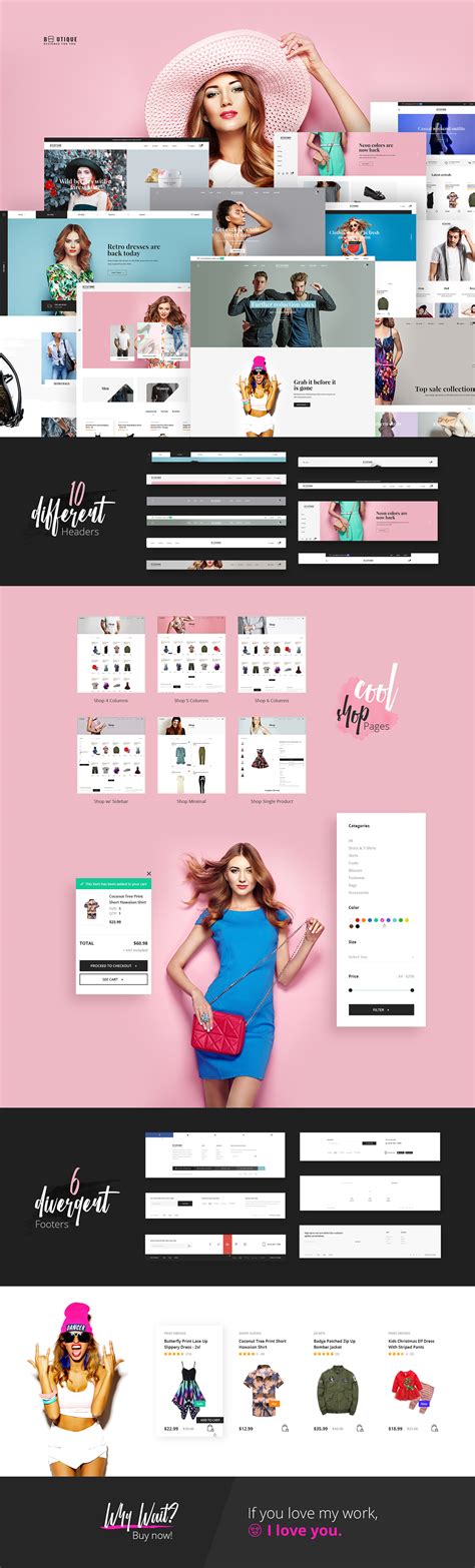 Boutique - eCommerce & Shop PSD Template on Behance