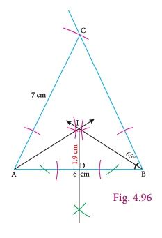 Construction of the Incircle of a Triangle - Example Solved Problems | Practical Geometry