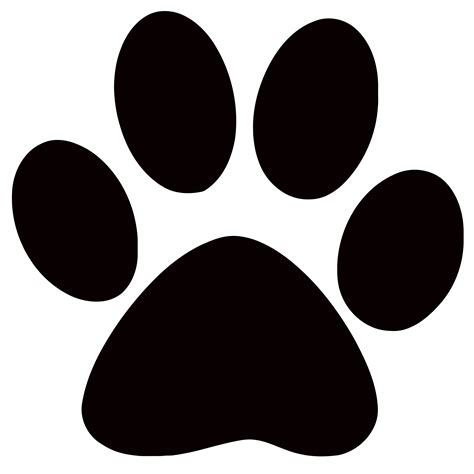 Cougar paw print clip art clipart – Clipartix