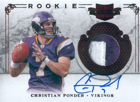 Christian Ponder Football Price Guide | Christian Ponder Trading Card ...