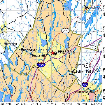 Lewiston, Maine (ME) ~ population data, races, housing & economy