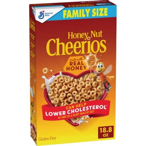 Honey Nut Cheerios Whole Grain Oat Gluten Free Cereal, 18.8 oz - Fry’s ...