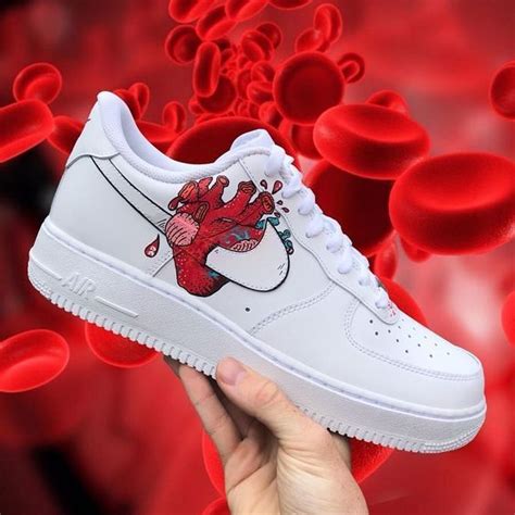 Heart Nike Air force 1 hand painted in 2021 | Nike air shoes, Sneakers ...