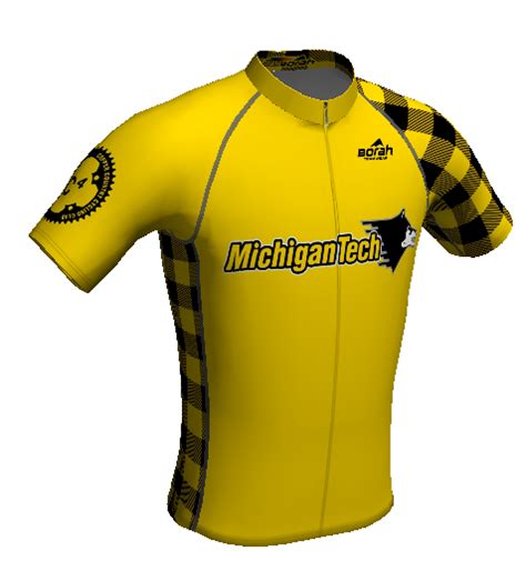 Michigan Tech Cycling Jersey Standard Cut – Copper Country Cycling Club