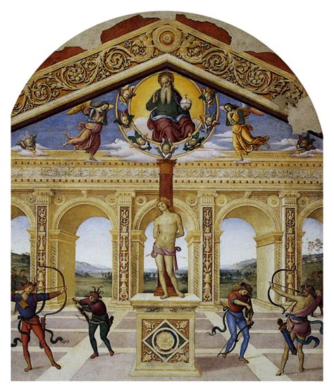 Martyrdom of St. Sebastian - Pietro Perugino - WikiArt.org ...